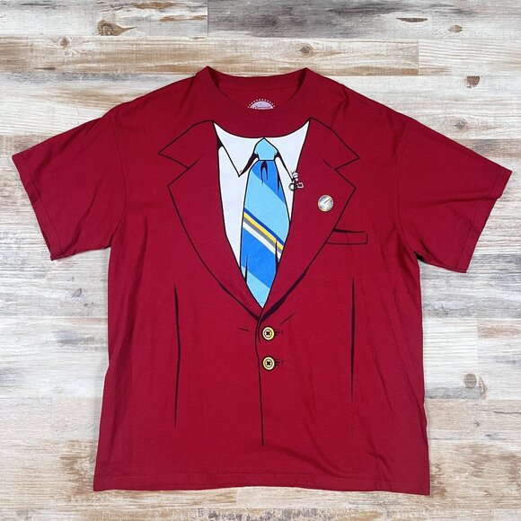 Anchorman Ron Burgundy Suit T-Shirt Size XL - Picture 5 of 5
